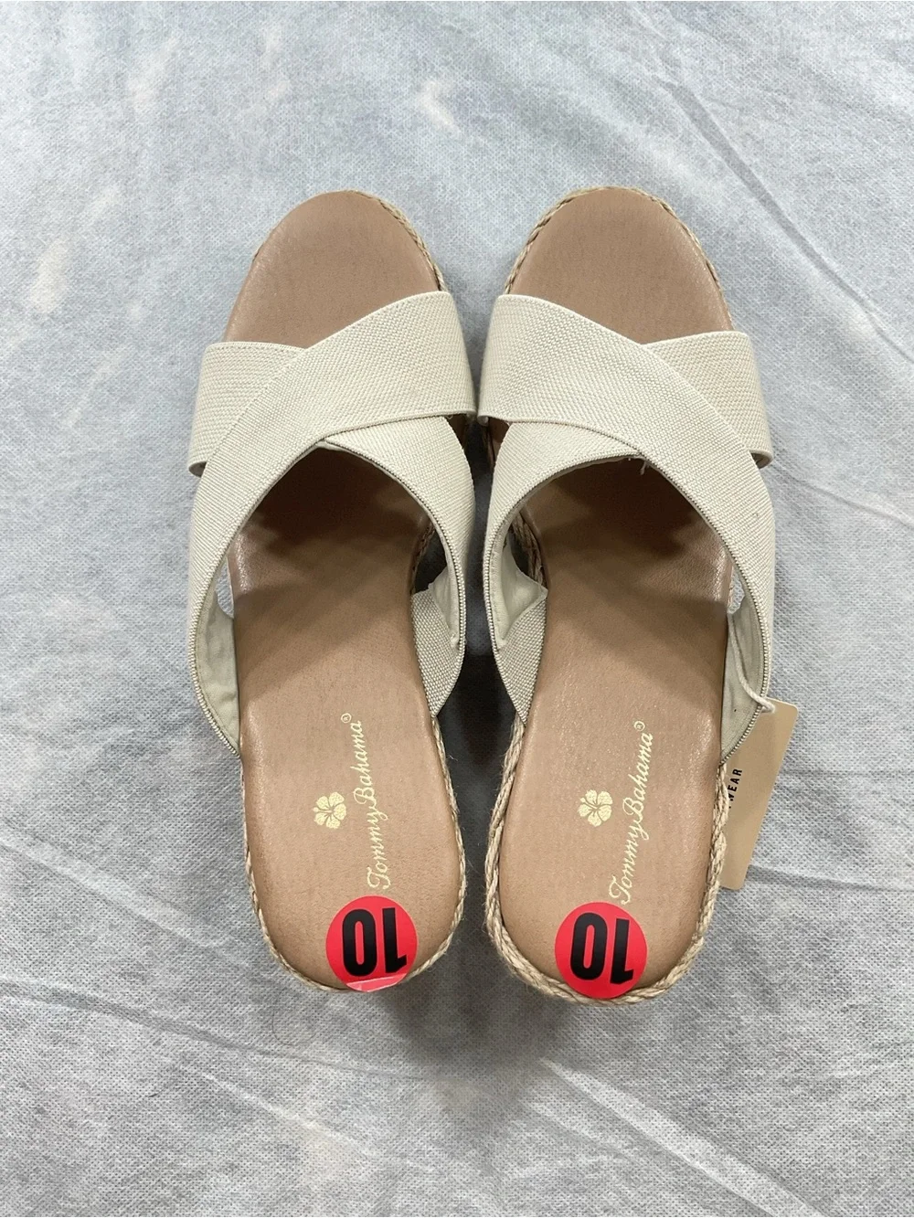 Tommy Bahama Suzette Espadrille Wedge Sandal Boho Minimalist Fall Summer Slides